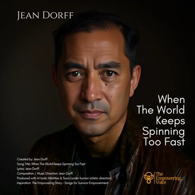 Album cover for When The World Keeps Spinning Too Fast by Jean Dorff