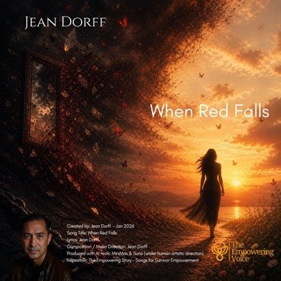 Album cover for When Red Falls by Jean Dorff